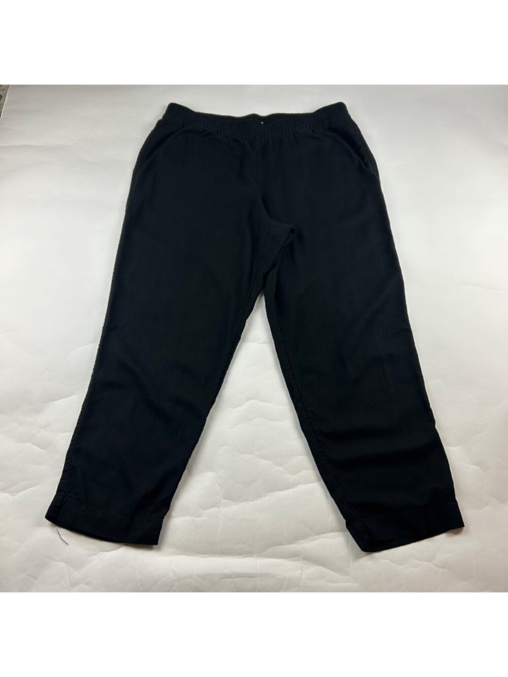 TALL Old Navy Black Linen Blend High Rise Straight Leg Pant XLT